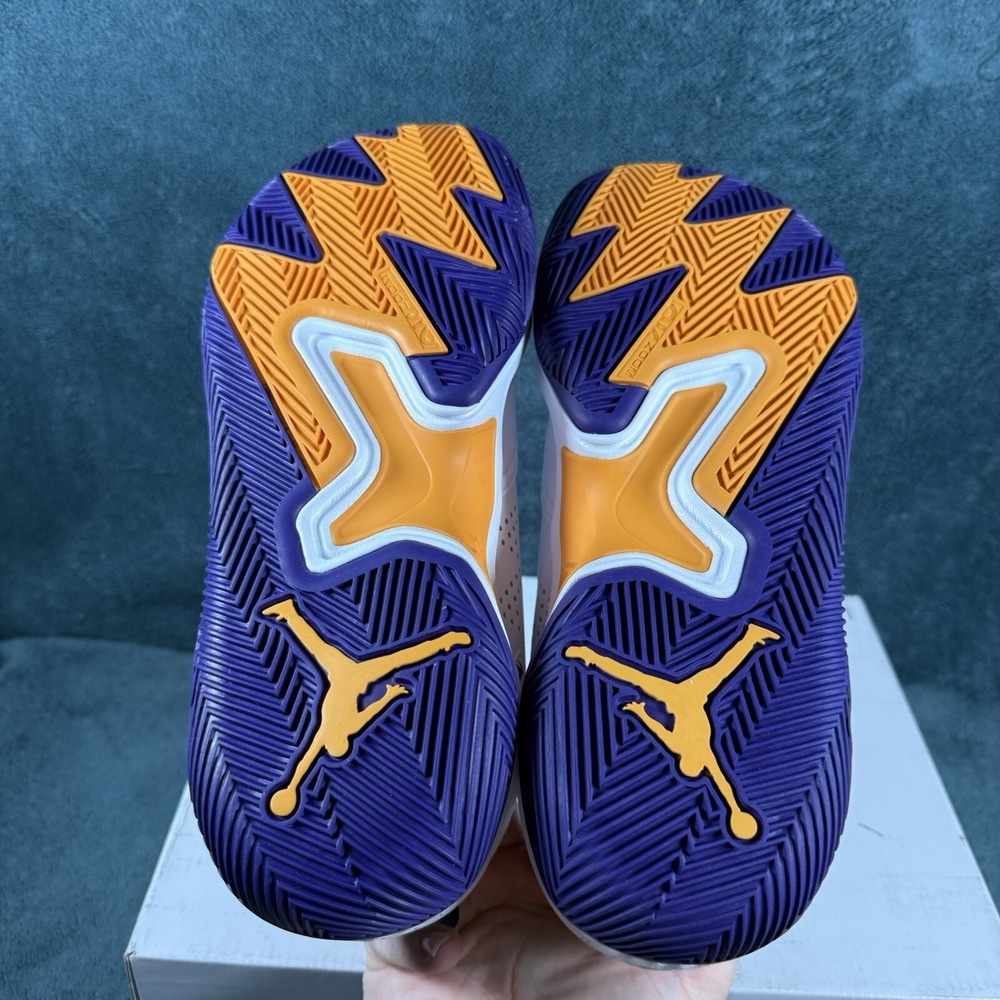 Jordan One Take 4 White/Purple/Gold Basketball Shoes Men's Size 11.5 DO7193-100‎ - Picture 7 of 8